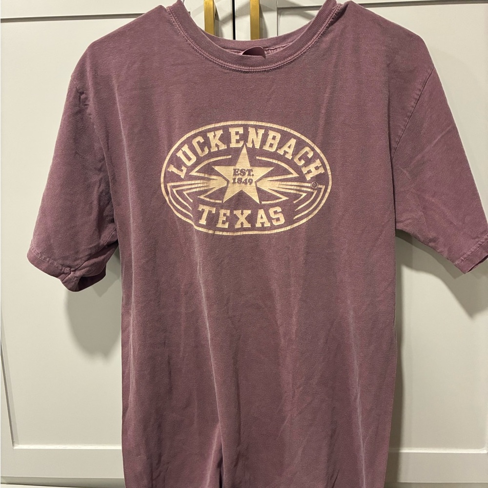 Luckenbach Texas Purple T-Shirt